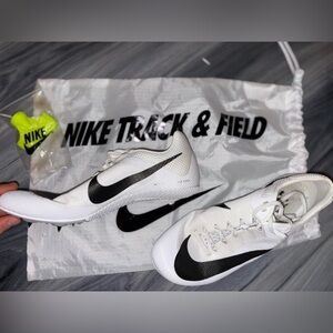 Nike White and Black Track & Field Shoes